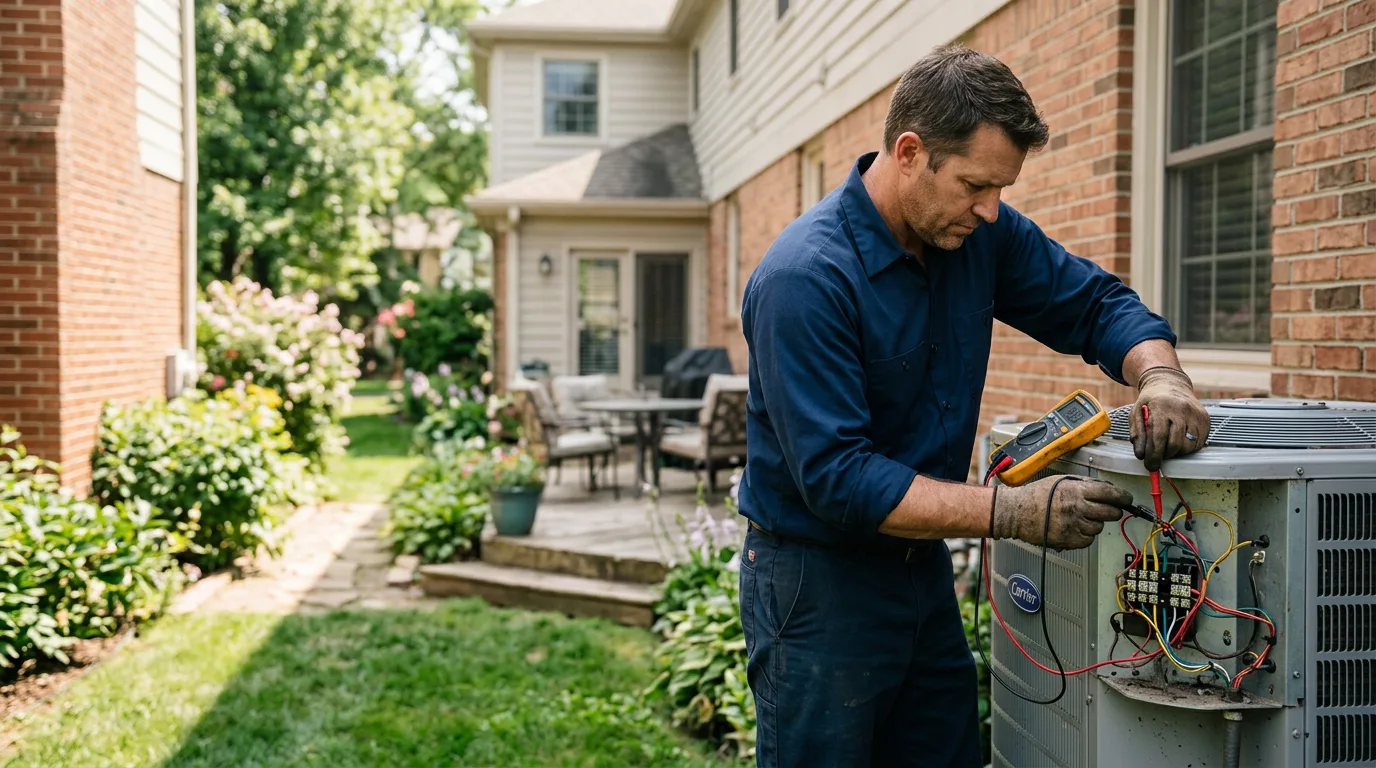 HVAC technician working near Elkhart, TX